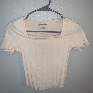 Crop top with square neck